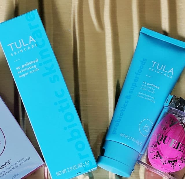 TULA Skincare So Polished Exfoliating Sugar Scrub review photo by Beautystylemama
