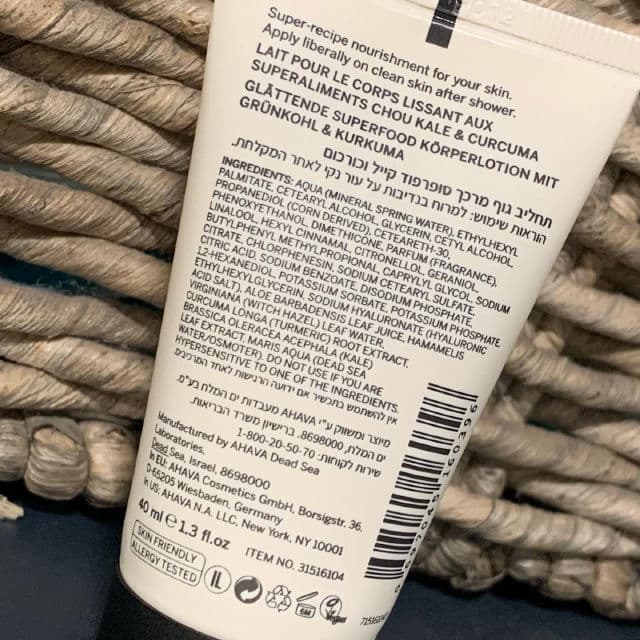 Ahava Superfood Kale & Turmeric Smoothing Body Lotion review photo by BoxyLady