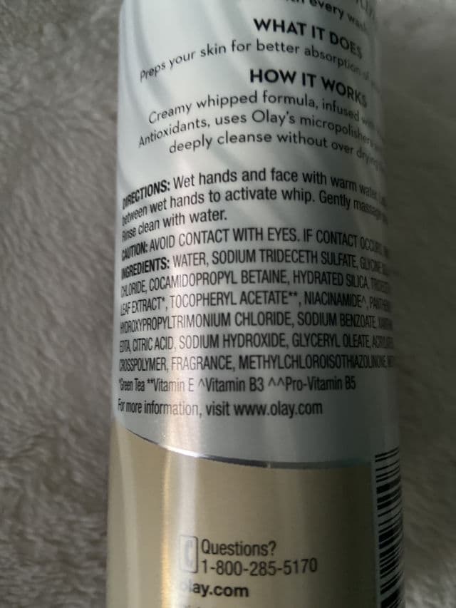 Olay Total Effects Cleansing Whip Facial Cleanser review photo by pasteltulips