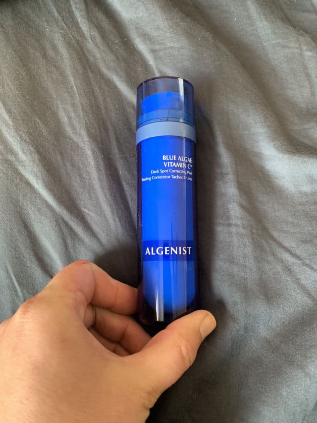 Algenist BLUE ALGAE VITAMIN C Dark Spot Correcting Peel review photo by CF