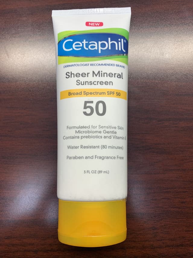 Cetaphil Sheer Mineral Sunscreen Broad Spectrum SPF 50 review photo by CF