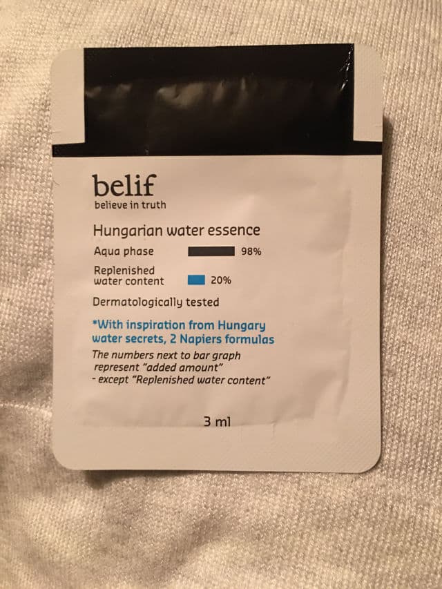 belif Hungarian water essence review photo by CW136