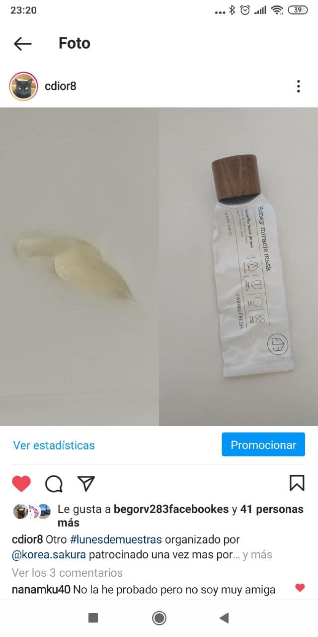 Farm To Fresh Honey Miracle Mask review photo by Cdior8