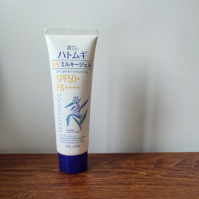 Kumano Cosmetics Reihaku Hatomugi UV Milky Gel SPF 50 review photo by Cedric