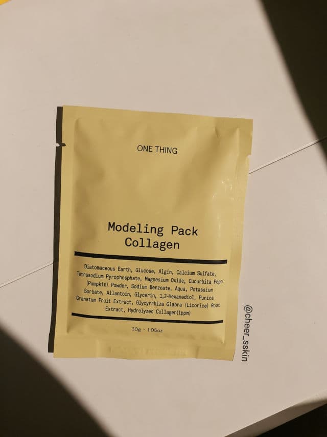 One Thing Collagen Modeling Pack review photo by Cheerskin
