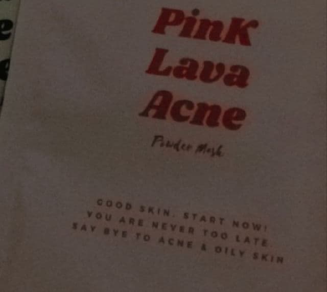 Teddy Clubs Pink Lava Acne Powder Mask review photo by CindyLie