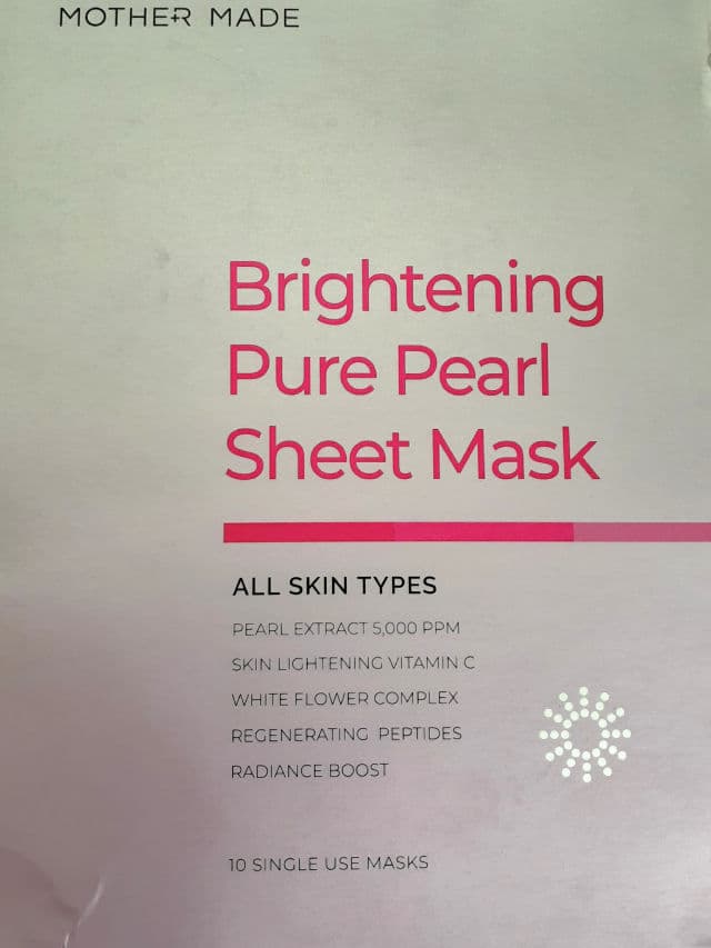 Mother Made Brightening Pure Pearl Face Sheet Mask review photo by Codermary 