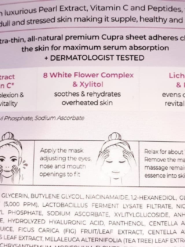 Mother Made Brightening Pure Pearl Face Sheet Mask review photo by Codermary 