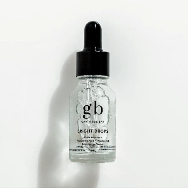 Gratitude Bar Bright Drops - Alpha Arbutin Hyaluronic Acid Vitamin B3 Brightening Serum review photo by Constanciandra
