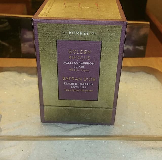 Korres Golden Krocus Ageless Saffron Face Elixir review photo by DR81