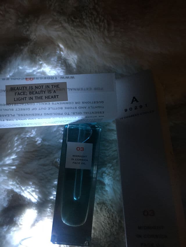 10 Degrees Cooler 03 Midnight in Corsica Face Oil review photo by DR81