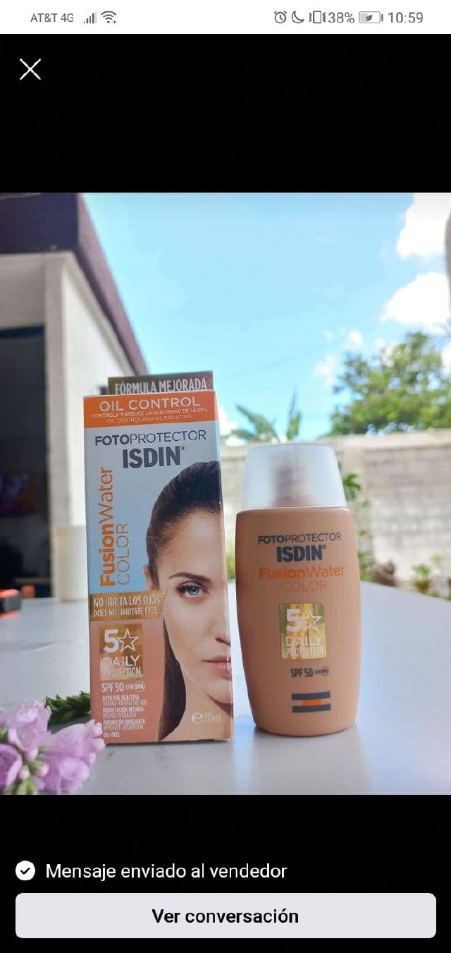 ISDIN Fotoprotector Fusion Water Color SPF 50 review photo by Daniela2204
