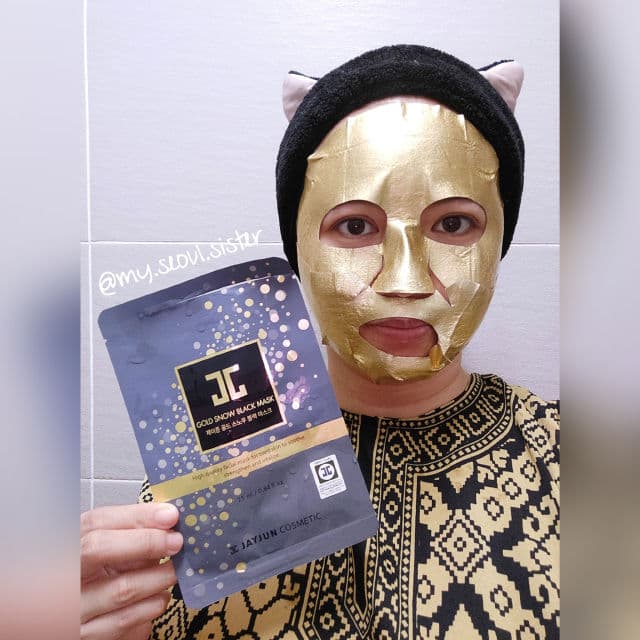 Jayjun Gold Snow Black Mask with Black Serum: Black Pearl First Repair Serum review photo by Dayangku