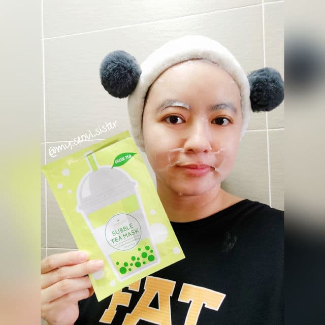 Annie's Way Bubble Tea Mask - Green Tea review photo by Dayangku