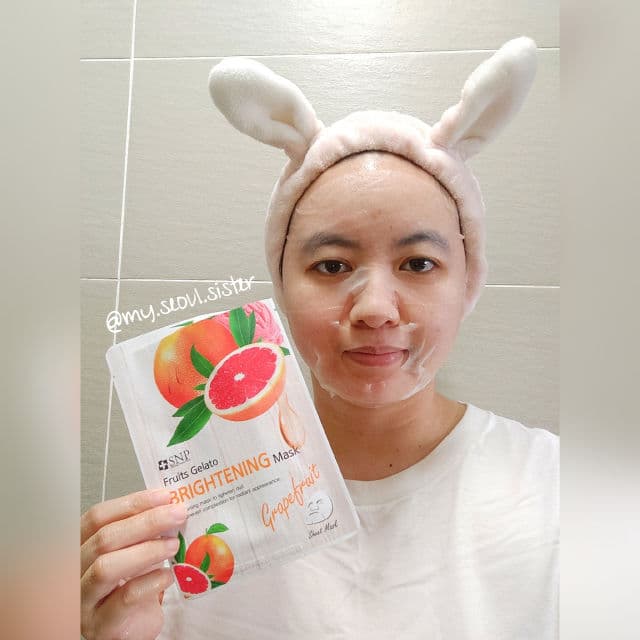 SNP Fruits Gelato Brightening Mask review photo by Dayangku