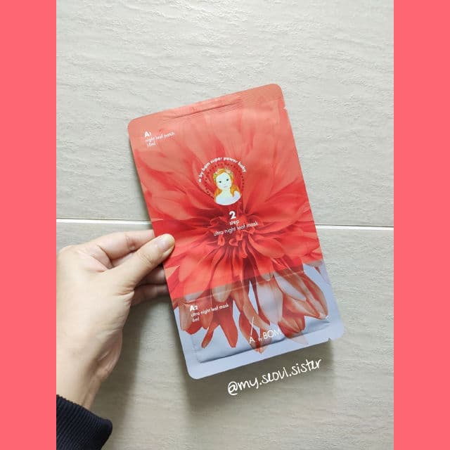 A. by Bom Cosmetics 2-Step Ultra Night Leaf Masks - Ultra Night Leaf Mask review photo by Dayangku