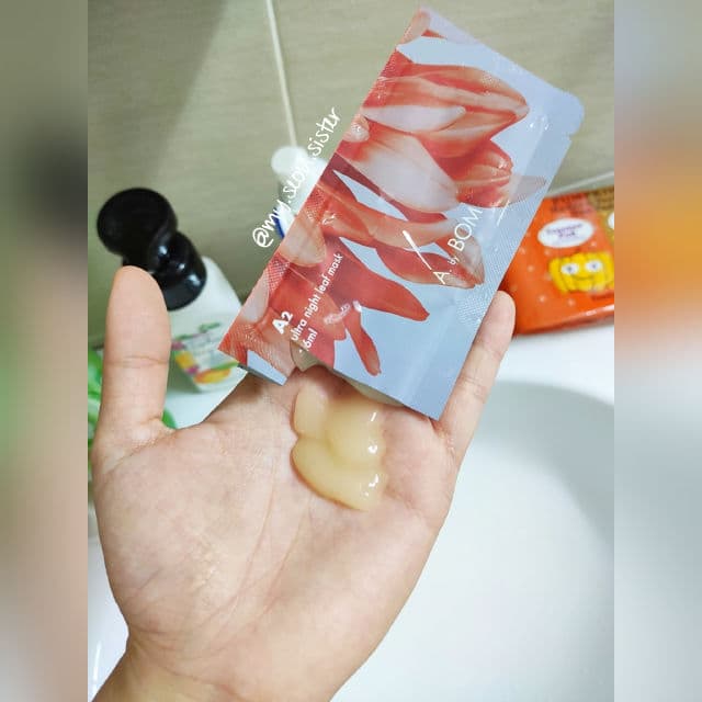 A. by Bom Cosmetics 2-Step Ultra Night Leaf Masks - Ultra Night Leaf Mask review photo by Dayangku