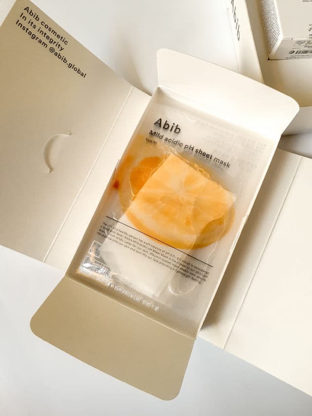 Abib Mild Acidic pH Sheet Mask Yuja Fit review photo by Defani