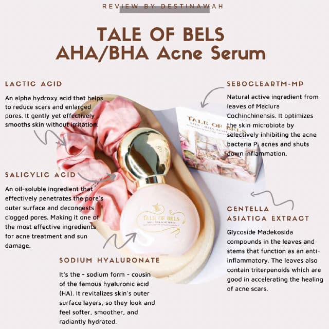 Tale of Bels AHA BHA Acne Serum review photo by Destinawah