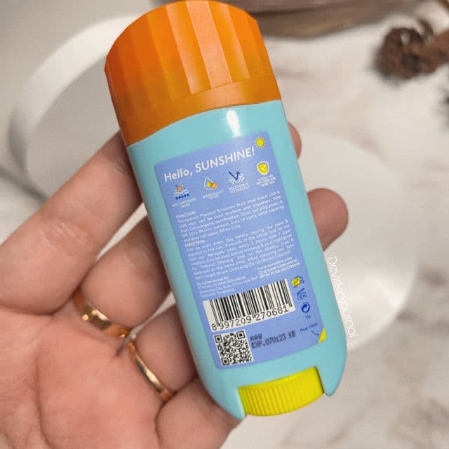 Somethinc Glowing Up Sunscreen Stick SPF 50+ PA ++++ review photo by Deviskinjournal