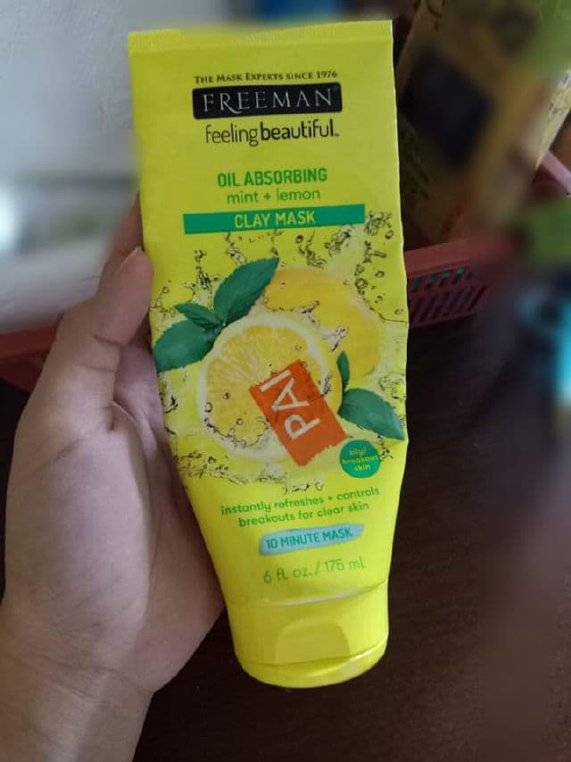 Freeman Feeling Beautiful Mint & Lemon Facial Clay Mask review photo by ET