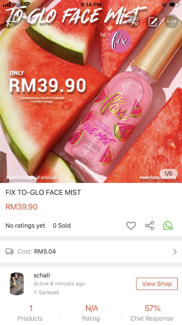 fix Fix To-Glo Face Mist review photo by Ebiee