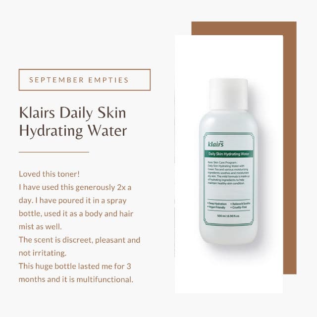 Dear, Klairs Daily Skin Hydrating Water review photo by ElizaSunny