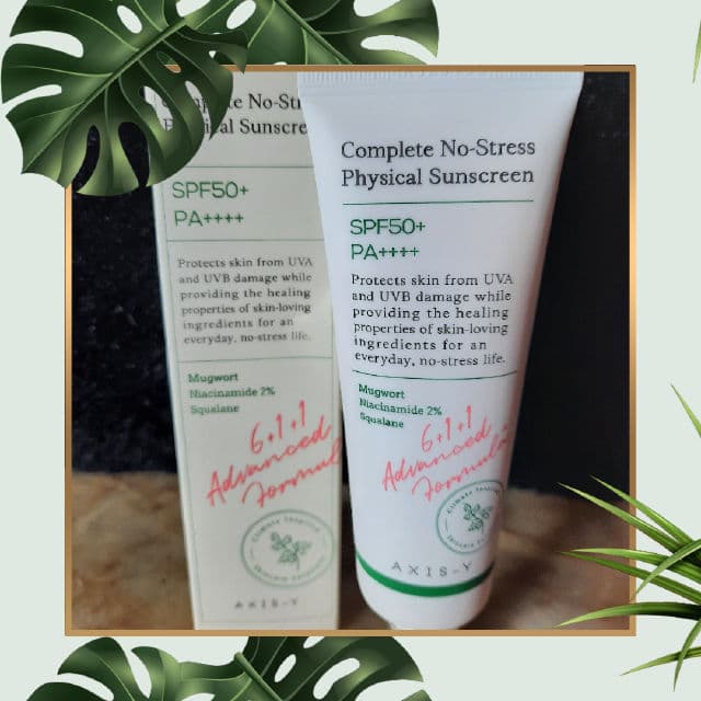 AXIS-Y Complete No-Stress Physical Sunscreen SPF 50+ PA++++  review photo by ElleRachs