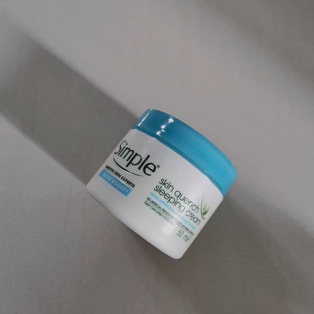 Simple Water Boost Skin Quench Sleeping Cream review photo by Cheersskin