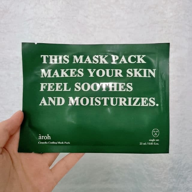 Aroh Centella Herb Cooling Mask Pack review photo by Cheersskin