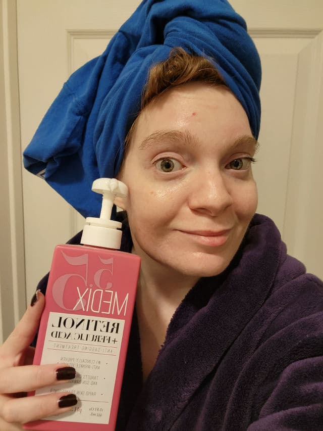 Medix 5.5 Retinol +Ferulic Acid Anti Sagging Treatment review photo by Fabfitgingerbell