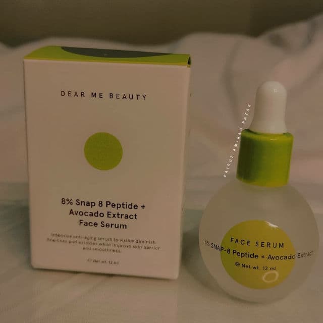 Dear Me Beauty 8% Snap 8 Peptide + Avocado Extract Face Serum review photo by Fairuzamirahrazak