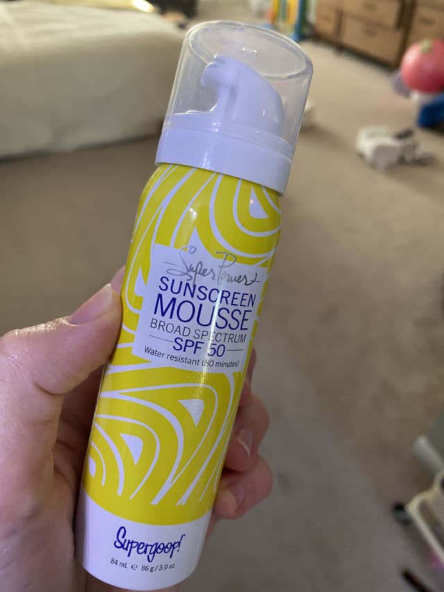 Supergoop! Super Power Sunscreen Mousse Broad Spectrum SPF 50 review photo by FaithM