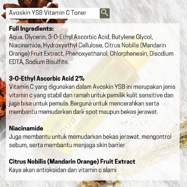 Avoskin Your Skin Bae Vitamin C 2% + Niacinamide 2% + Carrot Extract + Raspberry review photo by Formyskinssake