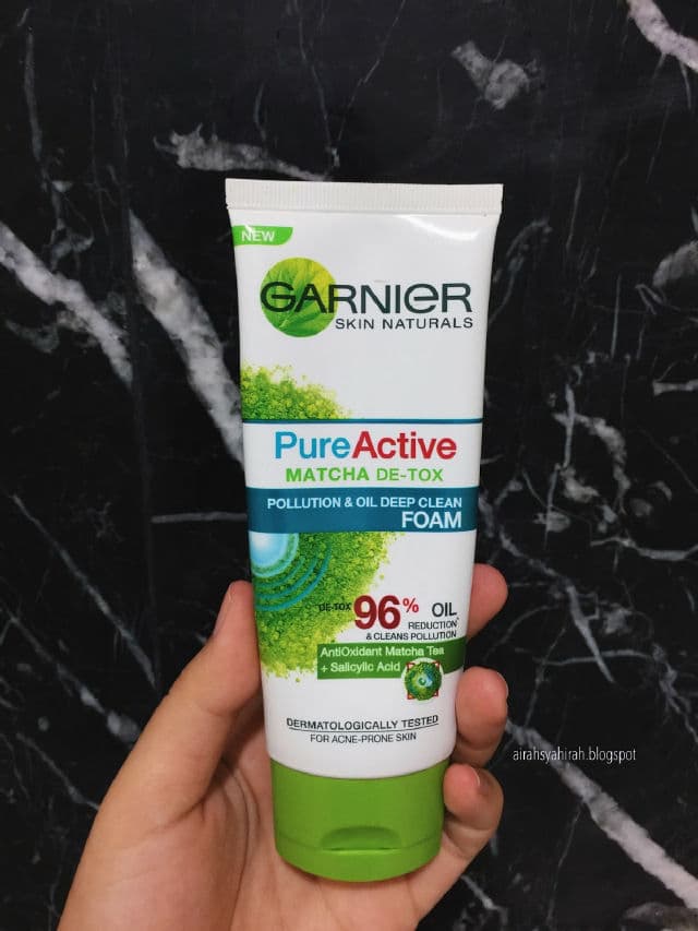 Garnier Pure Active Matcha Deep Clean Dirt & Oil-Control Foam review photo by FrahNjhah