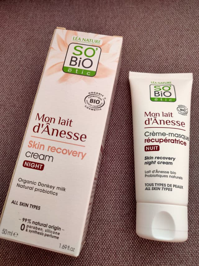 SO'BiO Etic Crème-Masque Bio Récupératrice Nuit review photo by FrenchyPeach19
