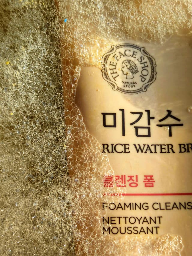 THE FACE SHOP Rice Water Bright Foaming Cleanser review photo by Fridayyy