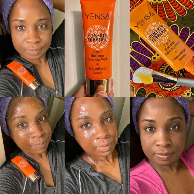 Yensa Pumpkin Turmeric 2-In-1 Radiance Polishing Mask review photo by Georgialion47