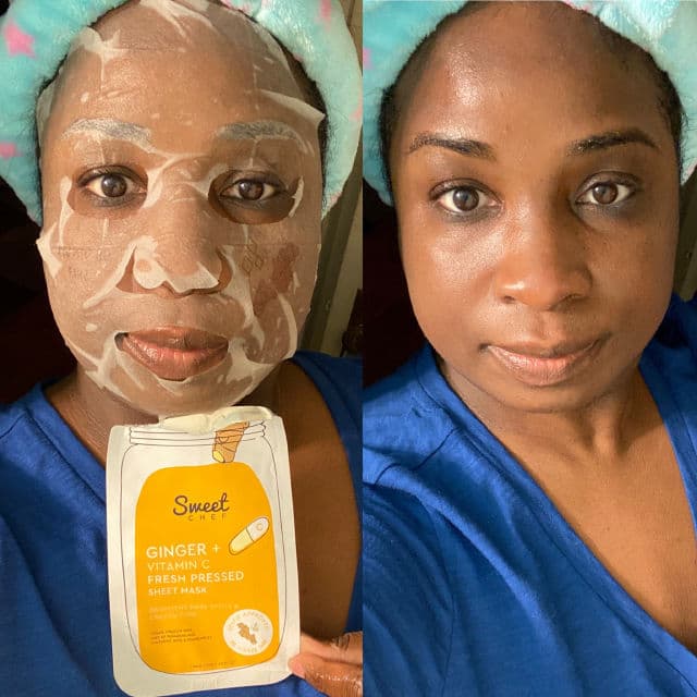 Sweet Chef Ginger + Vitamin C Fresh Pressed Sheet Mask review photo by Georgialion47