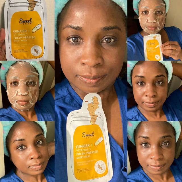 Sweet Chef Ginger + Vitamin C Fresh Pressed Sheet Mask review photo by Georgialion47