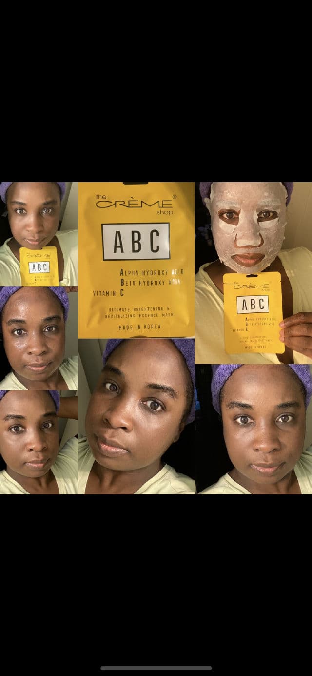 The Creme Shop ABC Face Sheet Mask  review photo by Georgialion47