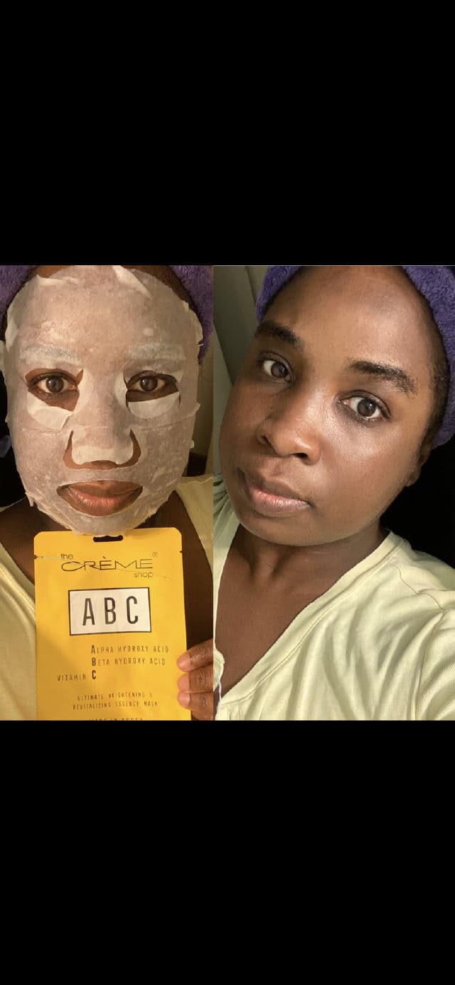 The Creme Shop ABC Face Sheet Mask  review photo by Georgialion47