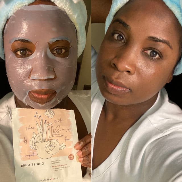 Mask Moments Brightening Coconut Gel Sheet Mask review photo by Georgialion47