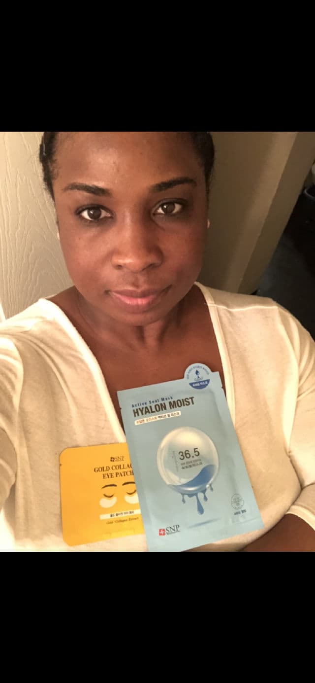 SNP Hyalon Moist Active Seal Sheet Mask review photo by Georgialion47
