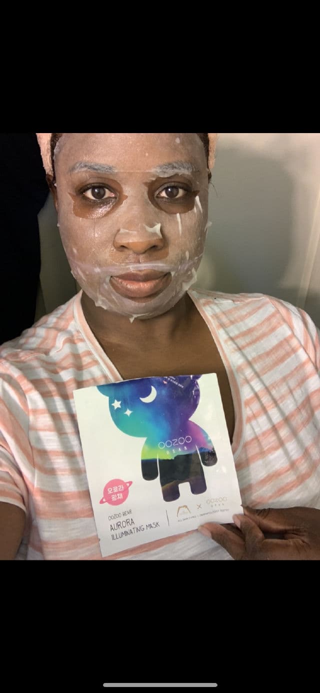 OOZOO Bear Aurora Illuminating Mask review photo by Georgialion47