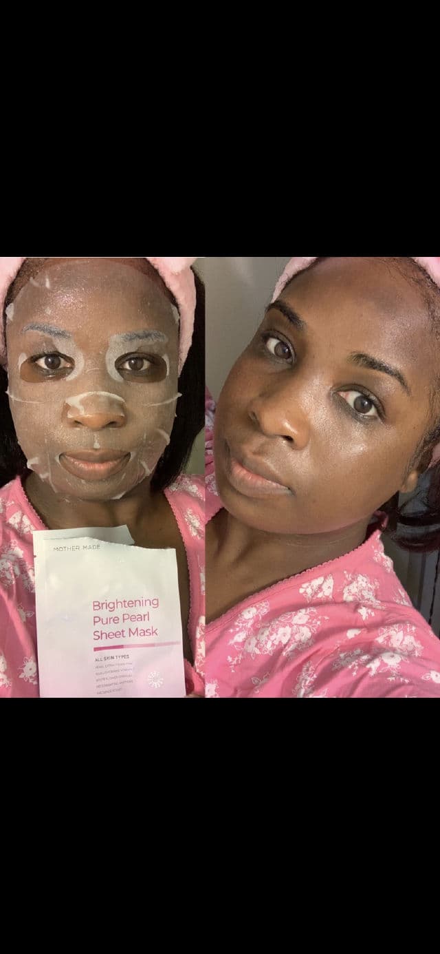 Mother Made Brightening Pure Pearl Face Sheet Mask review photo by Georgialion47