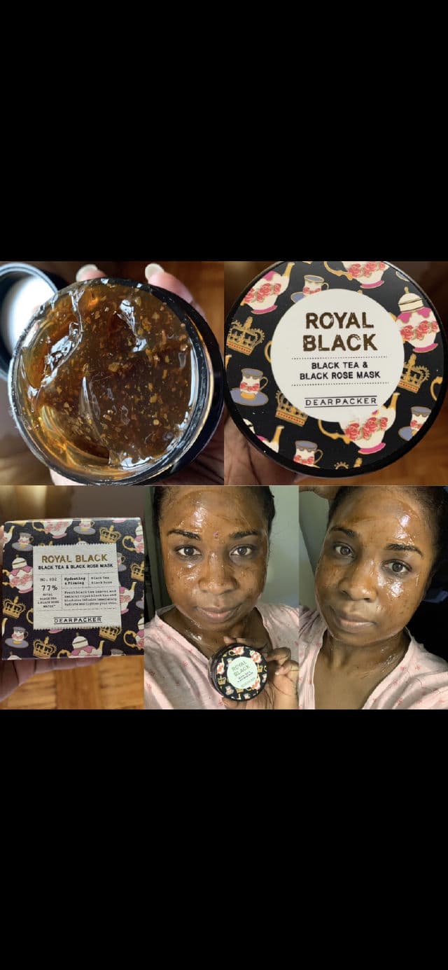 Dearpacker Royal Black Black Tea & Black Rose Mask review photo by Georgialion47