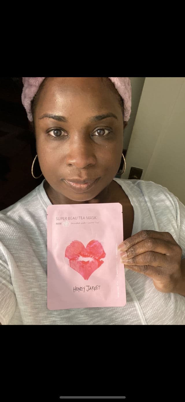 Honey Jarret Super Beau'tea Sheet Mask (Rose)	 review photo by Georgialion47