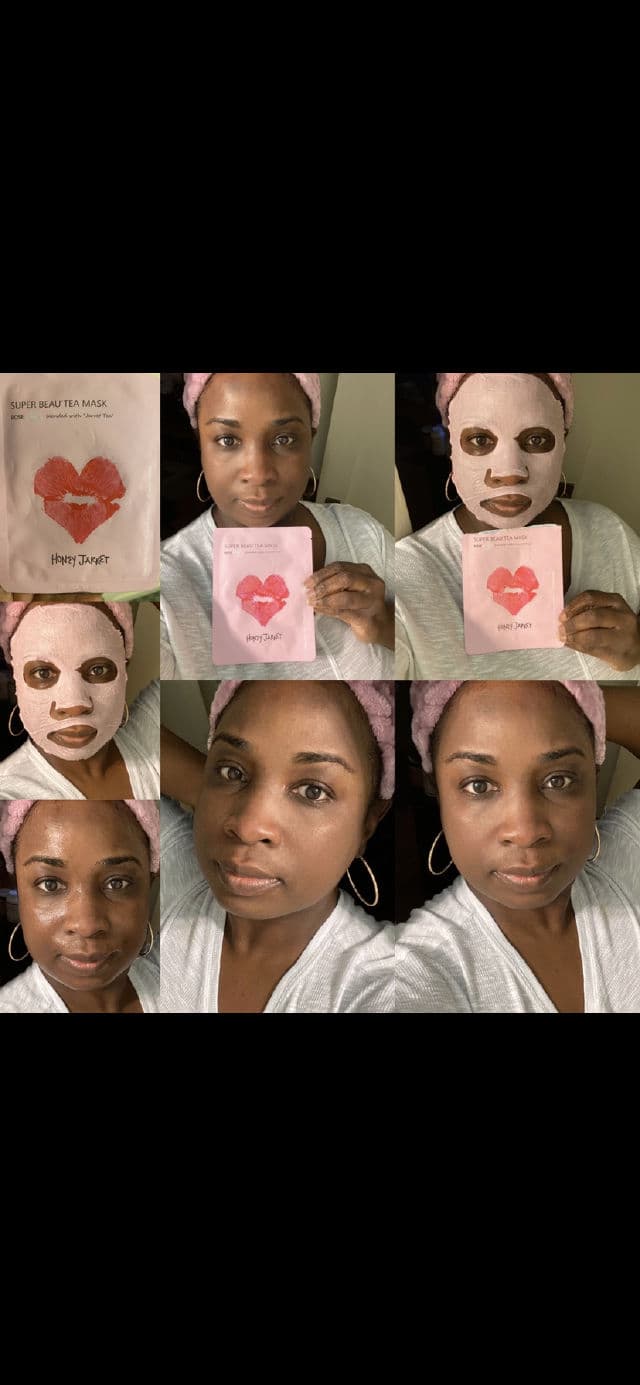 Honey Jarret Super Beau'tea Sheet Mask (Rose)	 review photo by Georgialion47