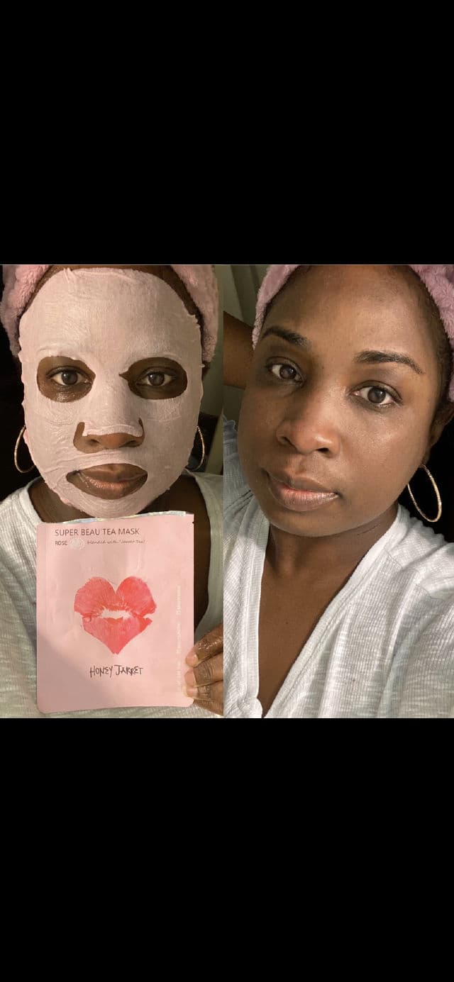 Honey Jarret Super Beau'tea Sheet Mask (Rose)	 review photo by Georgialion47